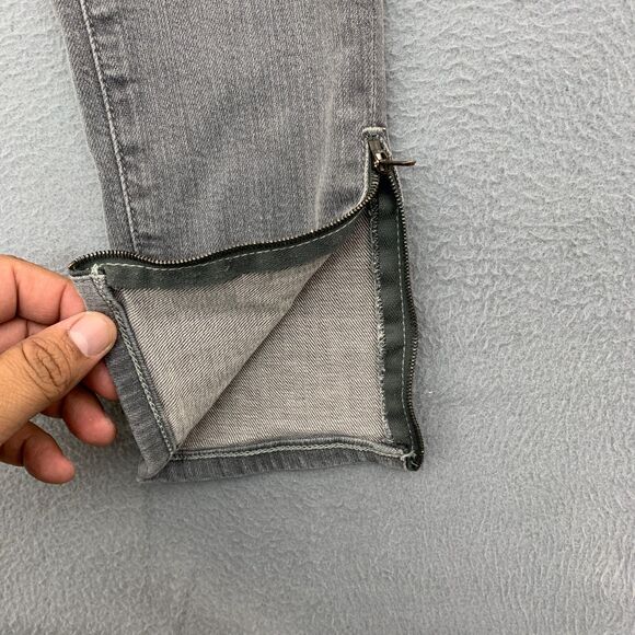AG Adriano Goldshmied Jeans Size 27R Skinny Ankle Zip Gray Stretch 29X28 - Picture 4 of 16